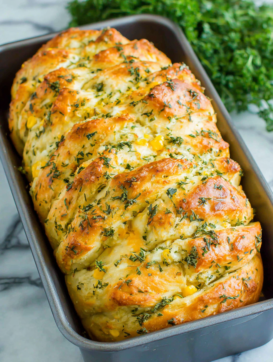 Savory herb and cheese quick bread