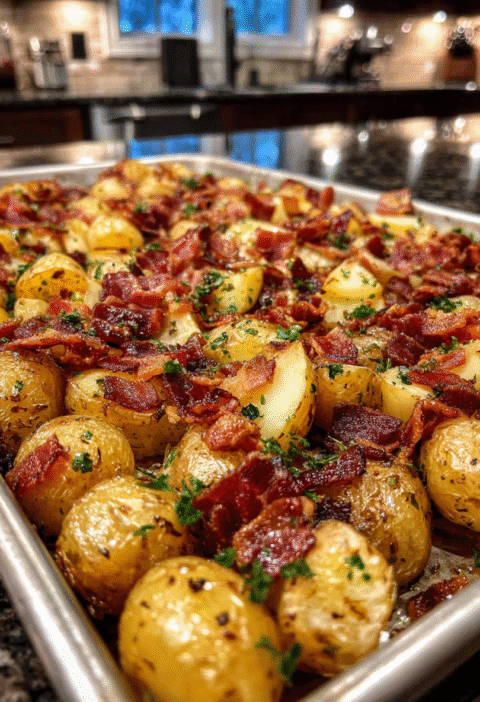 Bacon and potatoes