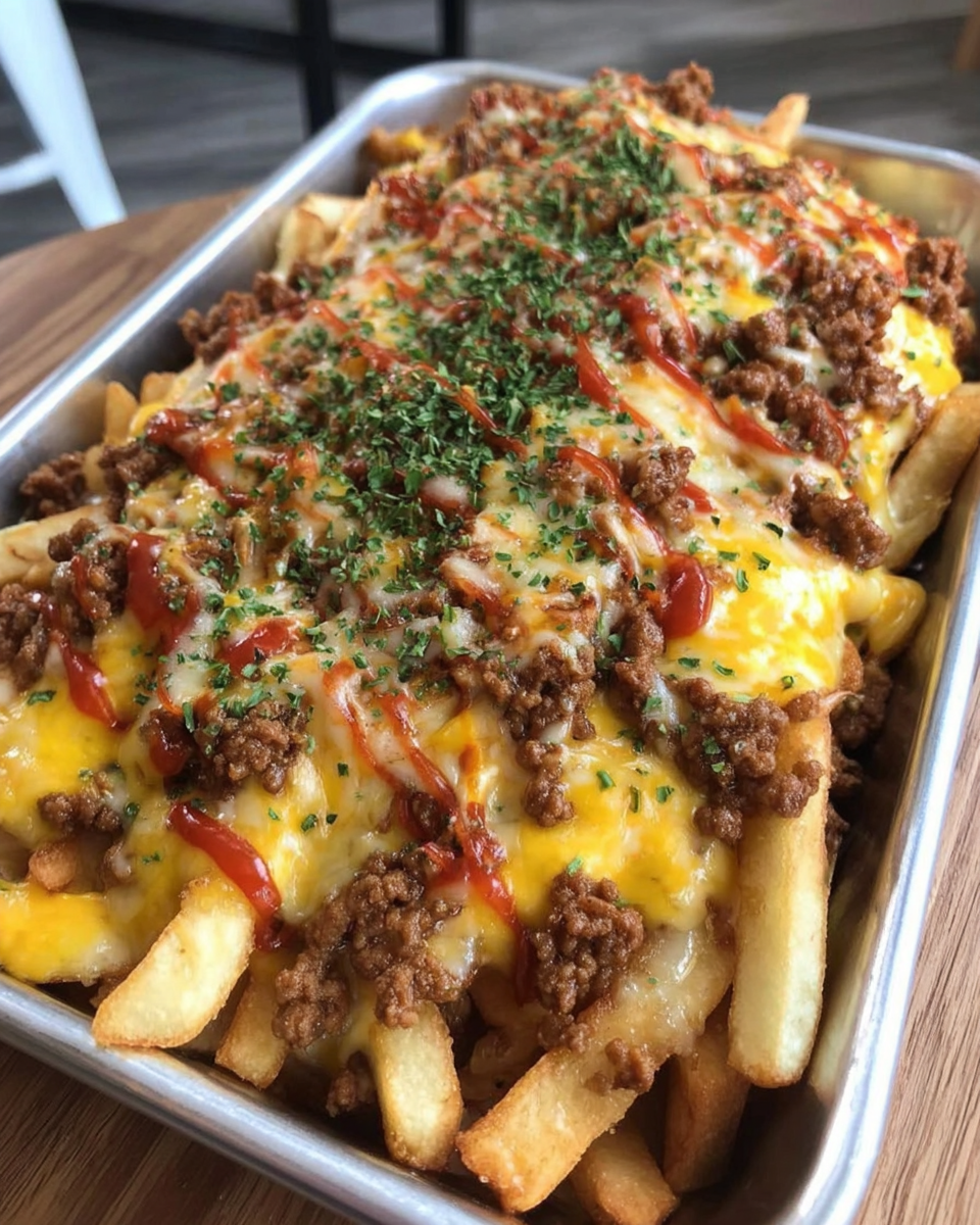 Cheeseburger French Fry Bake
