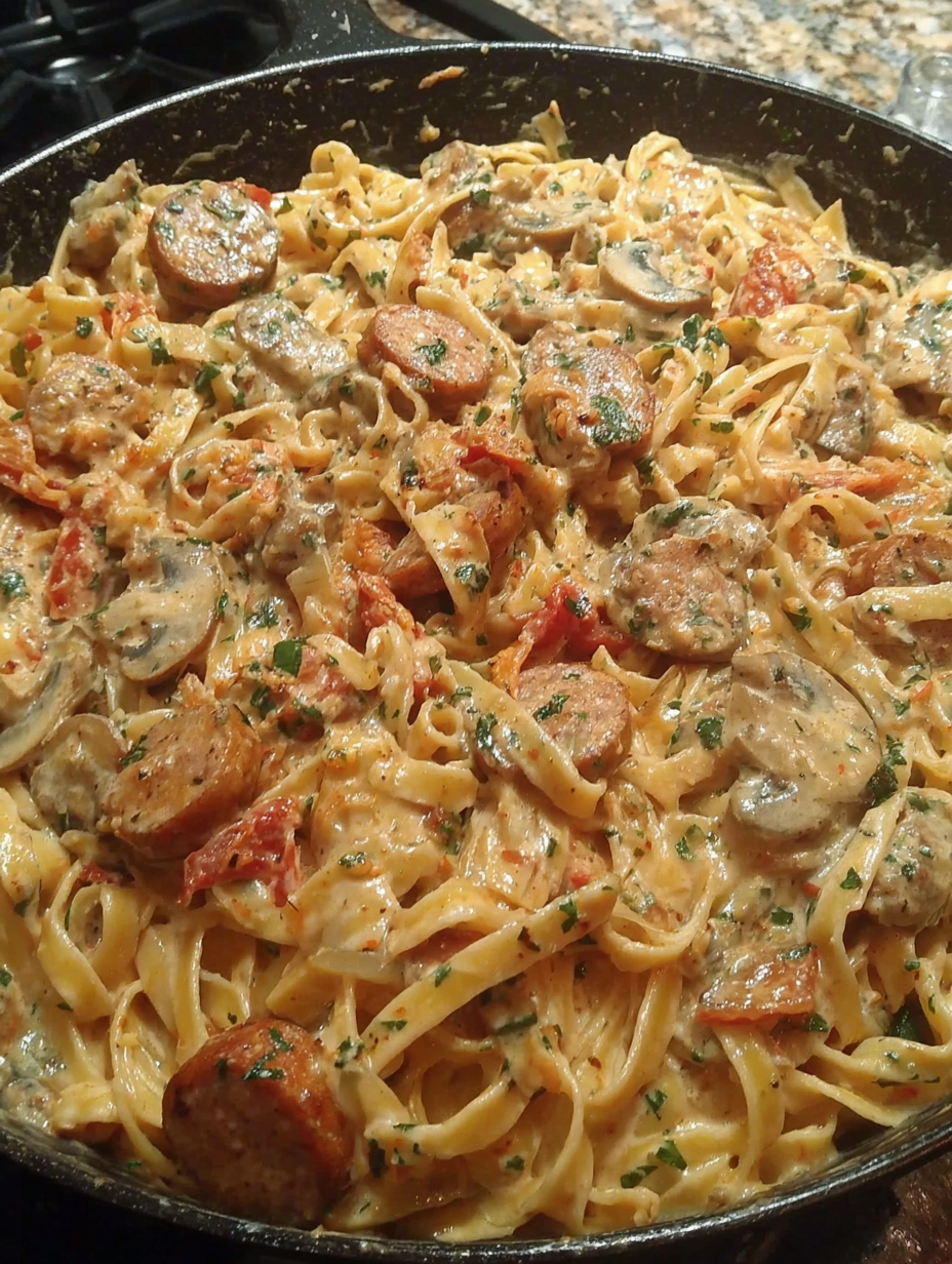 Cajun Shrimp Pasta with Sausage