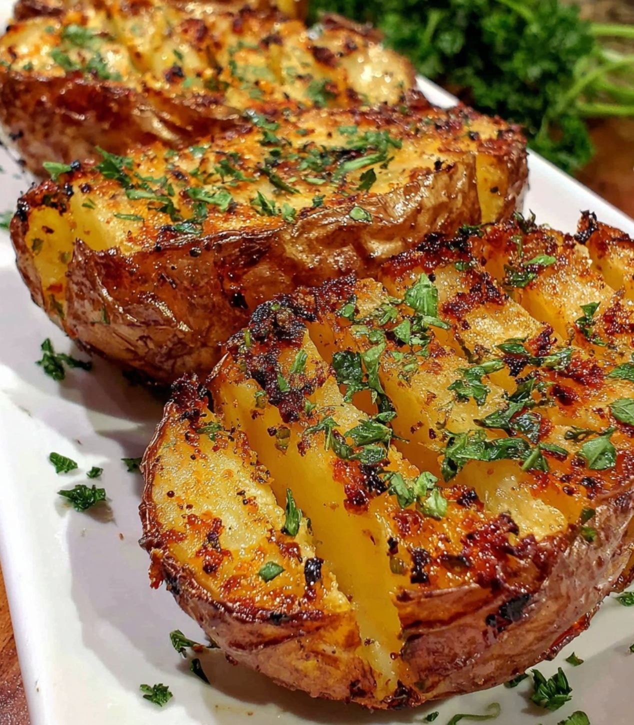 Sliced Baked Potatoes