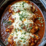 Slow Cooker Cheesy Mozzarella Chicken