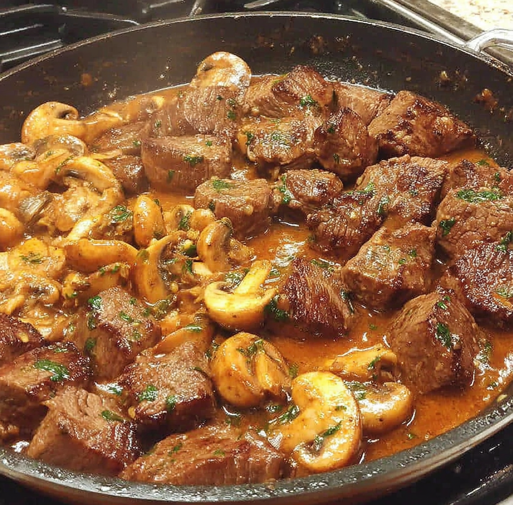 Beef Tips with Mushroom Gravy
