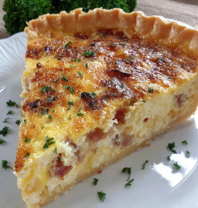 Bacon and Cheddar Quiche