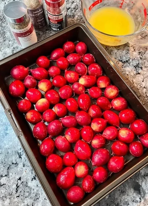 Easy Butter Roasted Radishes — sweet, tender, simple side dish