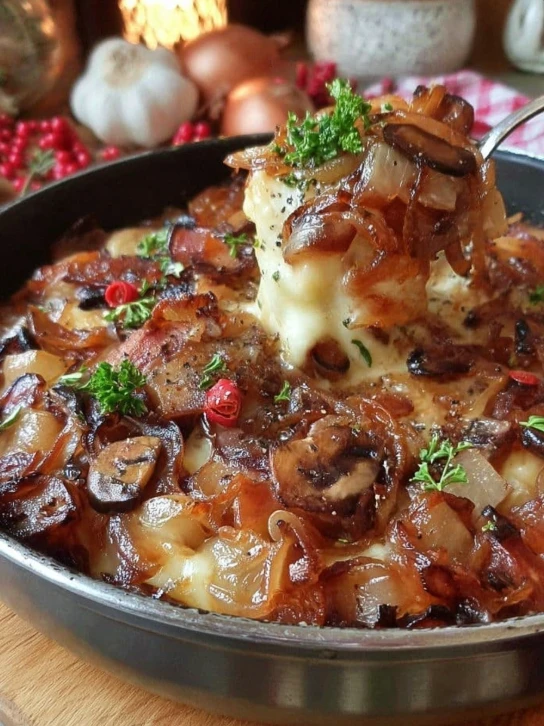 Hamburger Mushroom Bake
