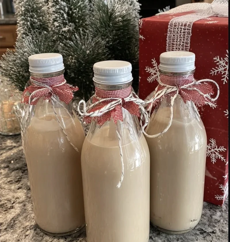 Homemade Baileys for Christmas gifts!