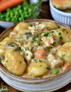 One Pot Gnocchi Chicken Pot Pie