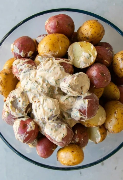 Mayonnaise Roasted Potatoes