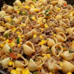 Conchitas with Ground Beef