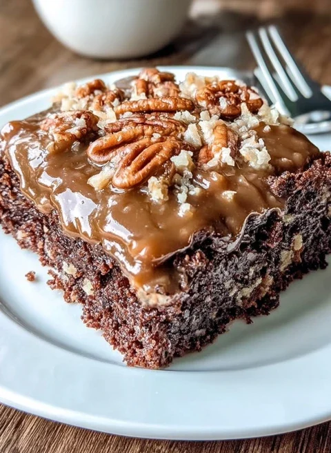 Easy German Chocolate Sheet Cake — quick dessert for a crowd