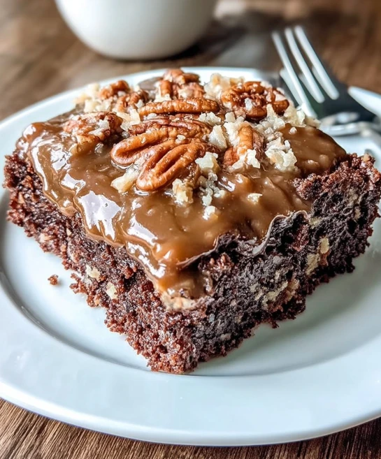 Easy German Chocolate Sheet Cake — quick dessert for a crowd