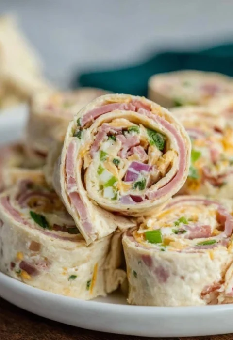 Old-Fashioned Snack Table Zesty Pinwheels