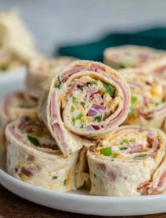 Old-Fashioned Snack Table Zesty Pinwheels