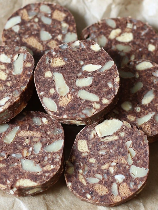 Old-World Christmas Chocolate “Salami”