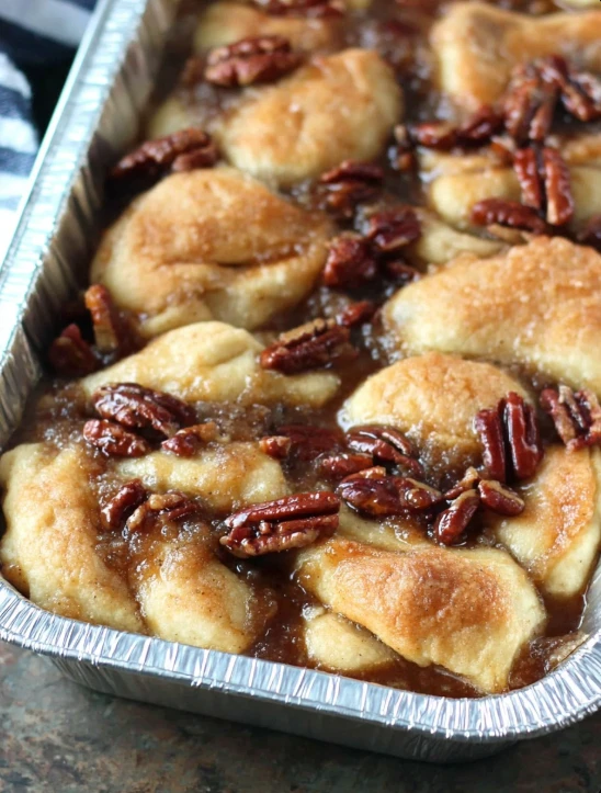Aunt Betty’s Homestyle Pecan Cream Cheese Rolls