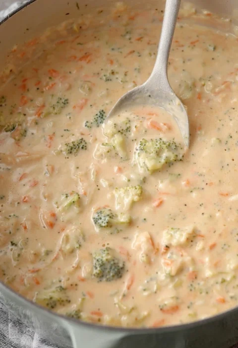 Broccoli Cauliflower Cheese Soup