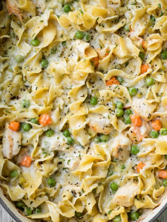 Chicken Pot Pie Noodle Skillet