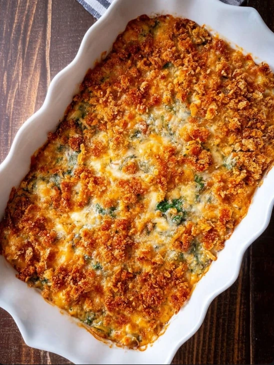 Country-Style Cheesy Italian Spinach Bake