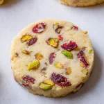 Cranberry Pistachio Shortbread Cookies
