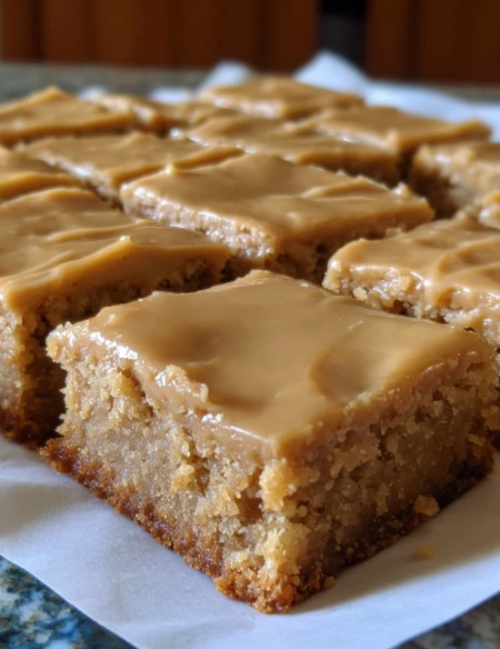 No-Bake Lunch Lady Peanut Butter Bars