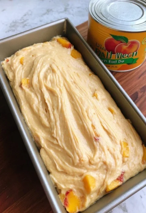 Peaches & Cream Cheese Loaf