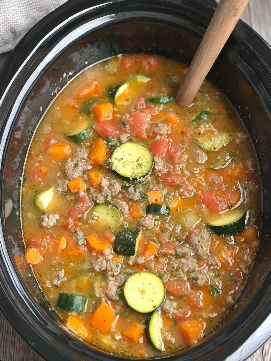 Slow Cooker Italian Summer Soup