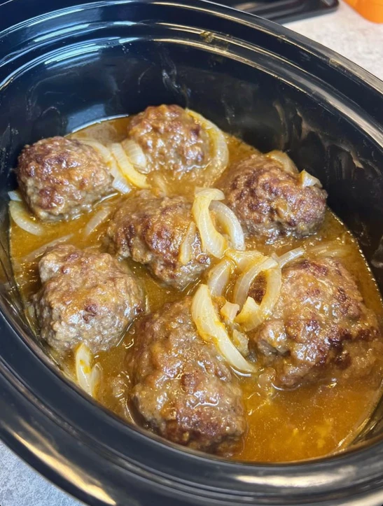 Slow Cooker Salisbury Steak