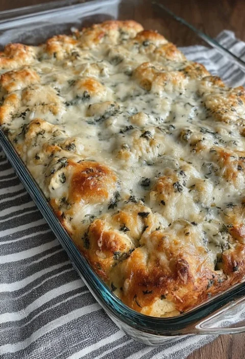 Spinach Artichoke Pull-Apart Bread