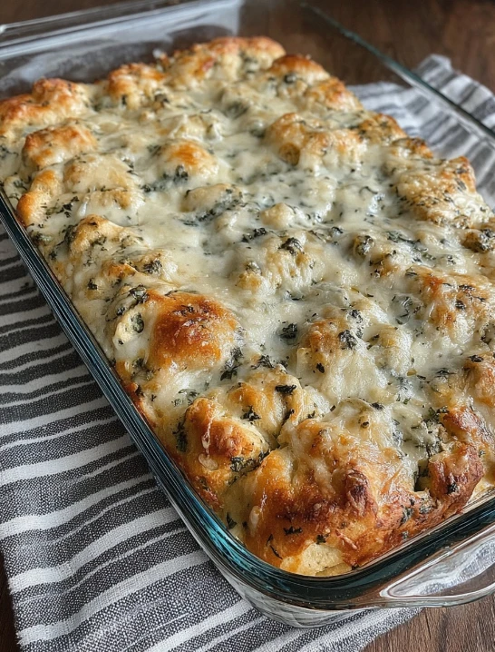 Spinach Artichoke Pull-Apart Bread
