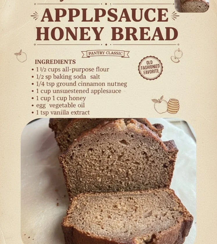 Applesauce Honey Bread