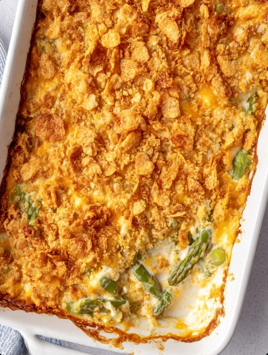 Asparagus Cracker Casserole