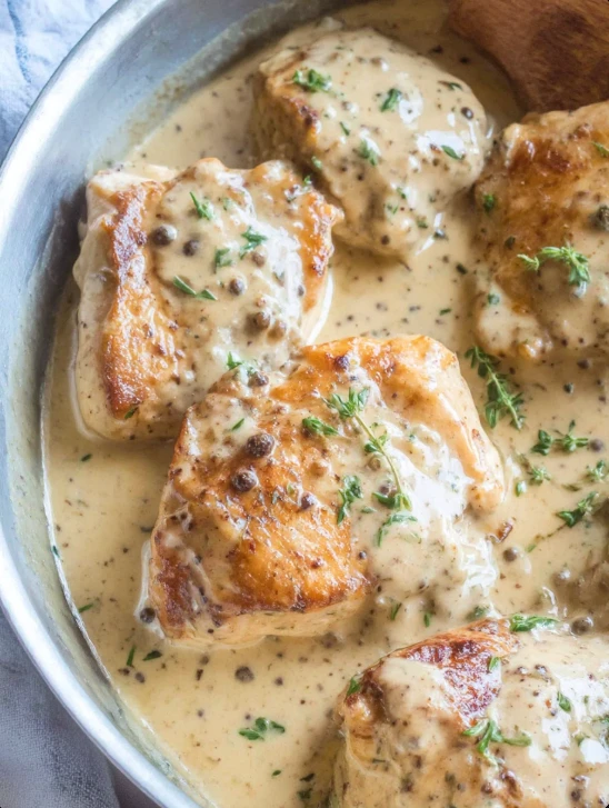 Aunt Betty’s Homestyle Chicken au Poivre