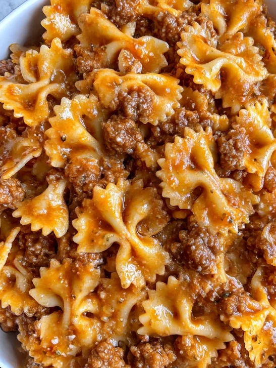 Baked Italian Sausage and Bowtie Pasta