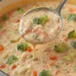 Broccoli Cauliflower Cheese Soup