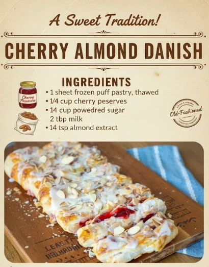 Cherry Almond Danish