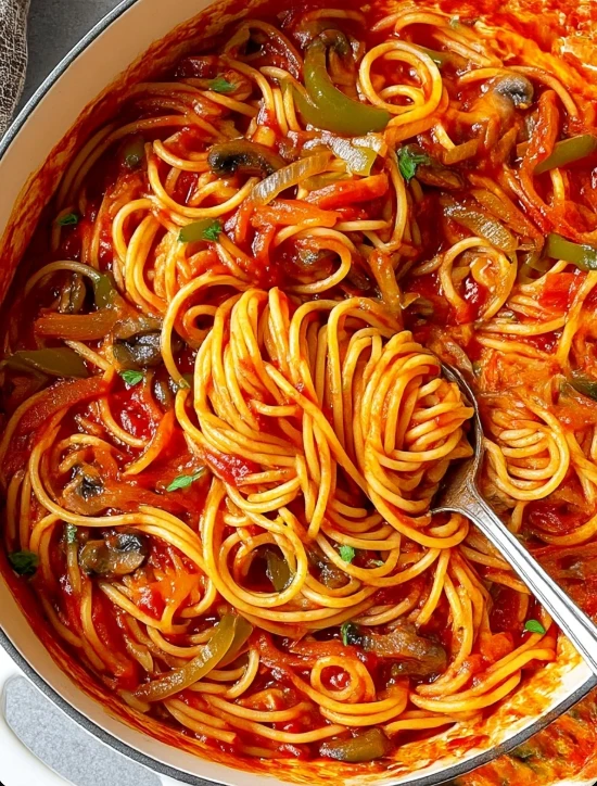 Classic Diner Spaghetti Napolitan