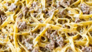 Garlic Butter Beef Pasta