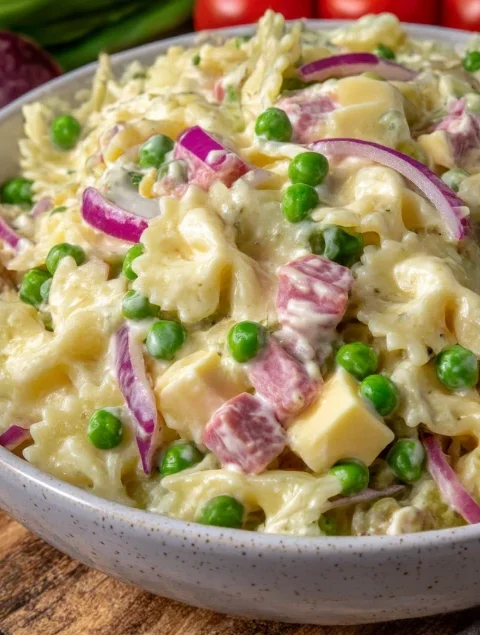 Layered Spring Pasta Salad