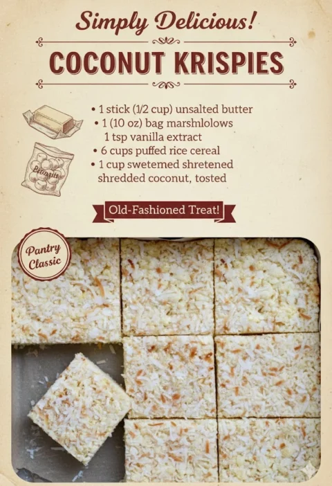 Old-Fashioned Family Coconut Krispies
