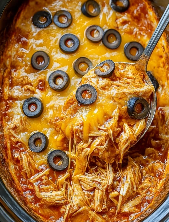 Slow Cooker Chicken Enchiladas