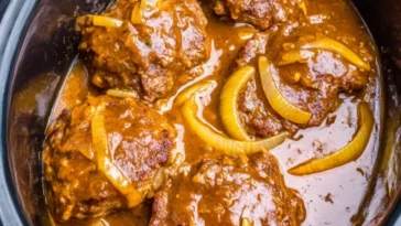 Slow Cooker Salisbury Steak
