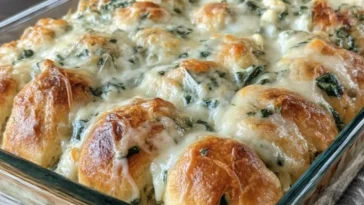 Spinach Artichoke Pull-Apart Bread