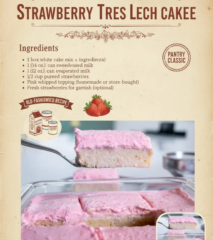 Strawberry Tres Leches Cake