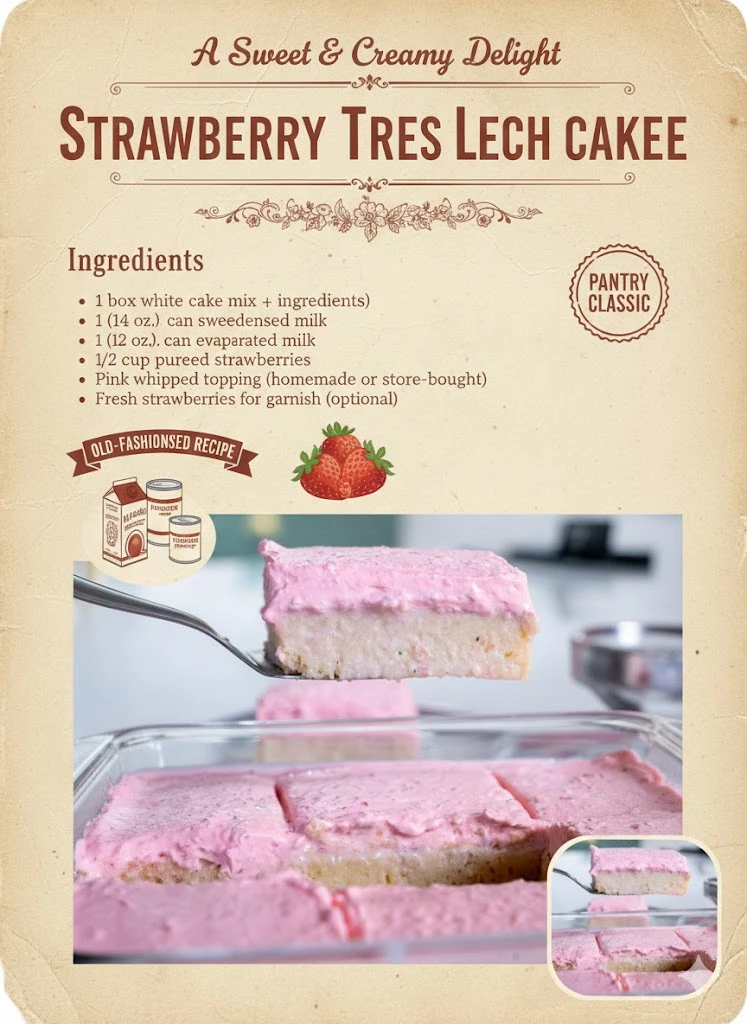 Strawberry Tres Leches Cake