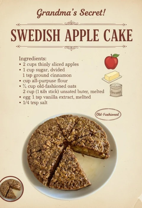 Swedish Apple Cake