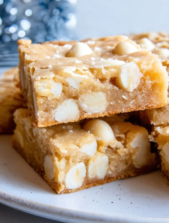 White Chocolate Macadamia Cookie Bars