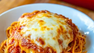 5-Ingredient Chicken Parm Casserole