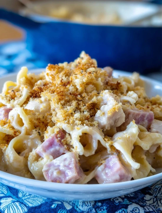 Chicken Cordon Bleu Noodle Skillet