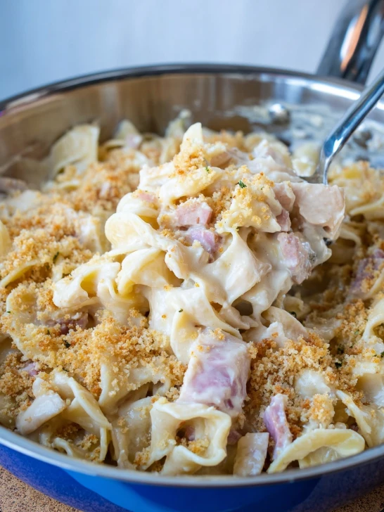 Chicken Cordon Bleu Noodle Skillet